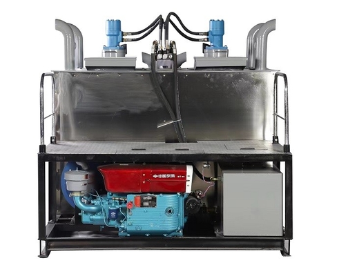 Hydraulic Double Cylinder Thermoplastic Preheater 800kg With Water Cooling Engine